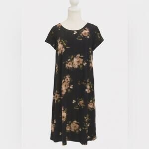 J.Jill Floral Button-Back Midi Dress – Size M Petite